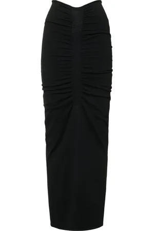 Alexander Wang Falda Maxi De Punto Fruncido