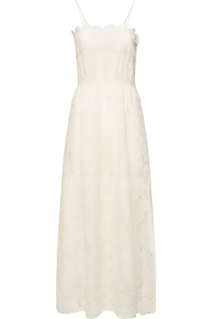 ERMANNO SCERVINO Vestido Largo De Encaje De Algodón