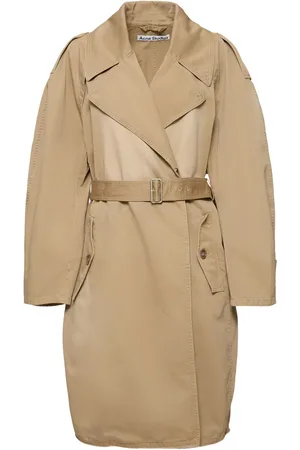 Acne Studios Abrigo Trench De Sarga