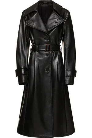 Acne Studios Abrigo Trench Con Cinturón