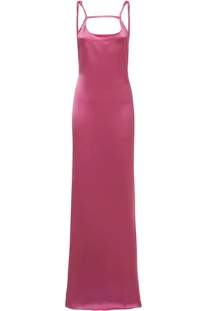 Jacquemus Vestido Largo De Satén Viscosa