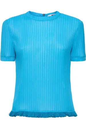 Msgm Top Con Manga Corta