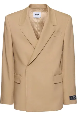 Msgm Chaqueta De Mezcla De Viscosa