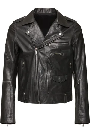 Rick Owens Chaqueta De Piel Con Cremallera