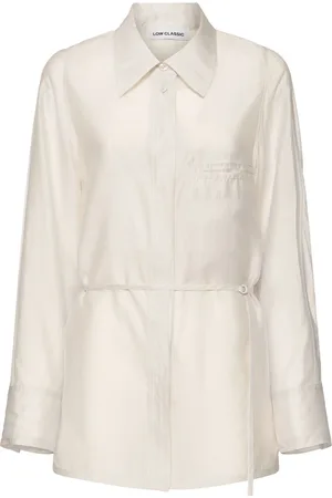 Low Classic Camisa De Tencel Transparente