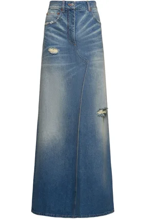 Maison Margiela Falda Larga De Denim