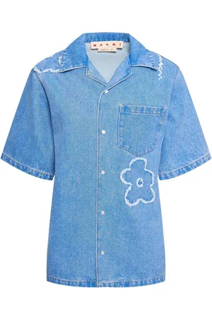 Marni Camisa De Denim De Algodón