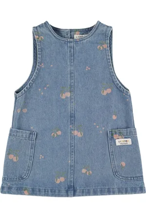 Liewood Vestido De Denim De Algodón