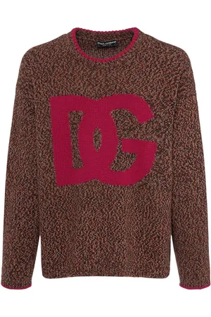 Dolce & Gabbana Suéter De Lana Con Logo Intarsia