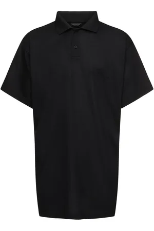 Balenciaga Polo De Algodón Con Logo