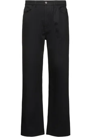 Jil Sander Pantalones De Algodón Texturizados