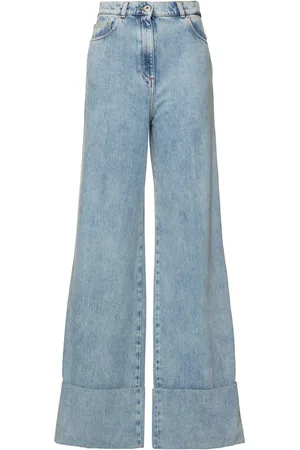Lanvin Jeans Anchos De Denim