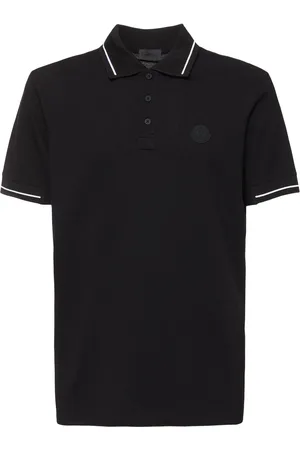 Moncler Polo De Algodón Con Parche