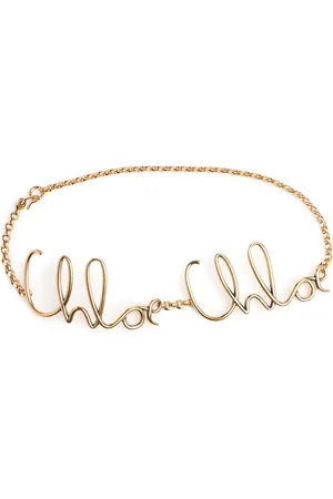 Chloé Cinturón De Latón Con Logo
