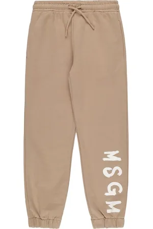 Msgm Pantalones De Felpa De Algodón