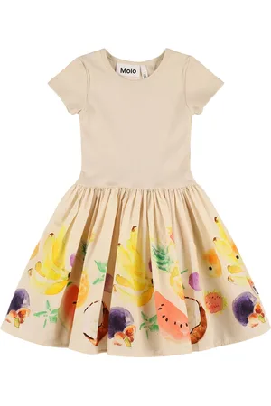 Molo Vestido De Popelina De Algodón Orgánico Estampado