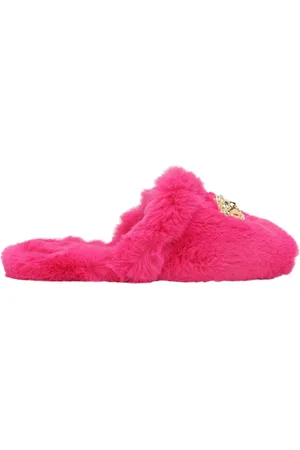VERSACE Zapatillas De Casa De Pelo Sintético