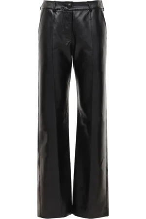 MATÉRIEL by Aleksandre Akhalkatsishvili Pantalones De Pierna Recta De Piel Sintética