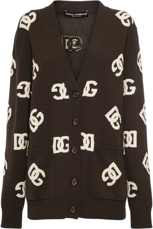Dolce & Gabbana Suéter Largo De Logo Punto Jacquard