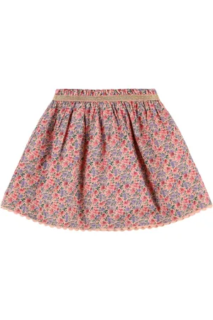 Louise Misha Falda De Sarga De Algodón Estampada