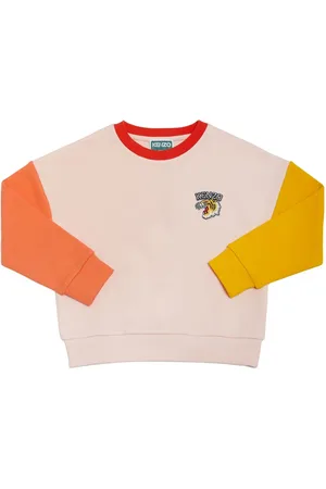 Kenzo Sudadera De Algodón Con Parche Con Logo