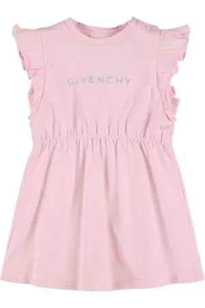 Givenchy Vestido De Algodón Jersey Con Logo