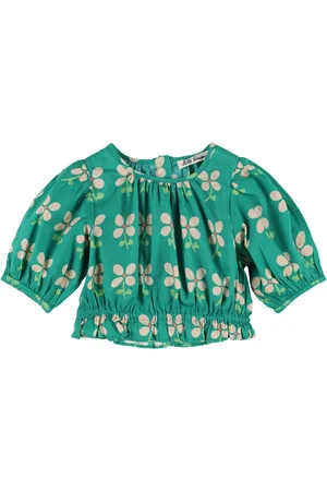 Hello Simone Top De Algodón Estampado
