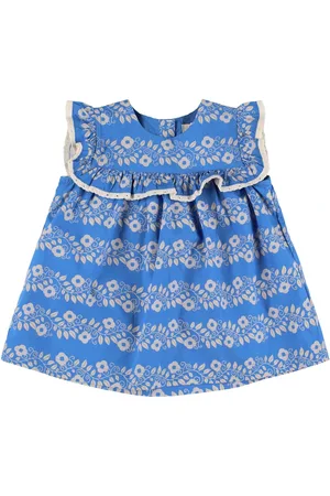 Hello Simone Vestido De Popelina De Algodón Estampado