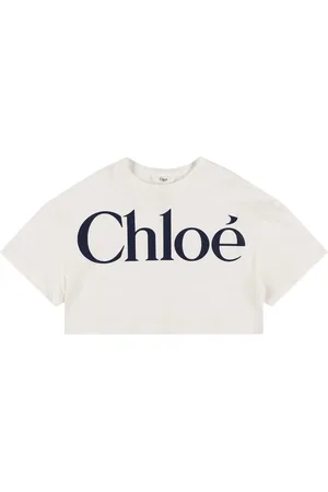 Chloé Camiseta Corta De Algodón Jersey Estampada