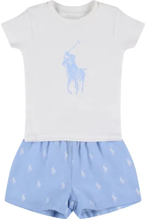 Ralph Lauren Camiseta Estampada Y Shorts Para Dormir