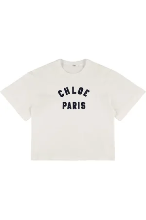 Chloé Camiseta De Algodón Bordada