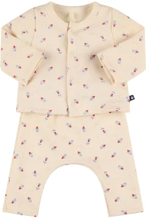 Petit Bateau Pantalones Y Cárdigan De Algodón Jersey Estampado