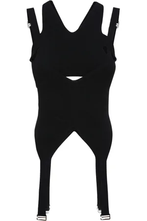 DION LEE Top De Punto De Mezcla De Viscosa En Capas