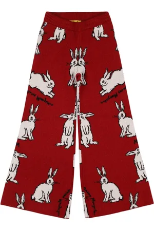 Maison Mangostan Pantalones De Punto De Viscosa Estampado