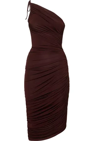 MAGDA BUTRYM Vestido Midi De Jersey Con Hombro Descubierto