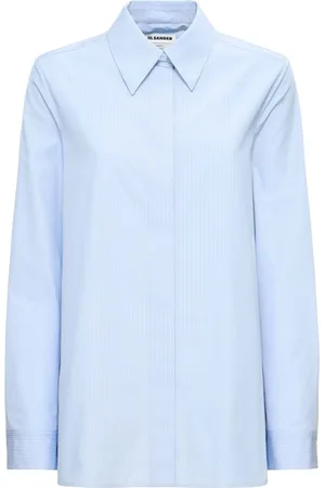 Jil Sander Camisa De Popelina De Algodón