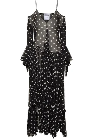 Moschino Vestido De Seda Georgette Estampado