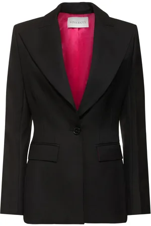 Nina Ricci Blazer De Gabardina De Lana