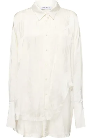 The Attico Camisa De Viscosa Satén Jacquard