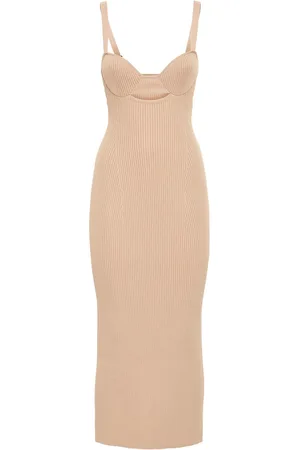 MAGDA BUTRYM Vestido Midi De Punto Acanaldo De Viscosa