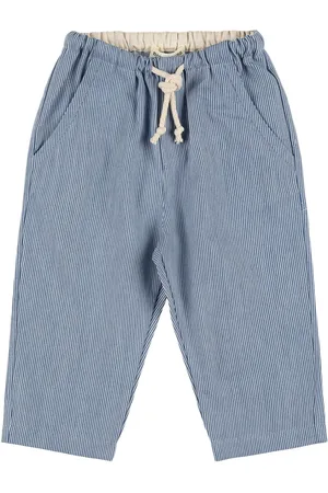 Babe & Tess Pantalones De Denim A Rayas