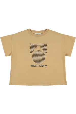 Main Story Camiseta De Jersey De Algodón Estampada