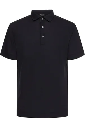 Ermenegildo Zegna Polo De Algodón Y Seda