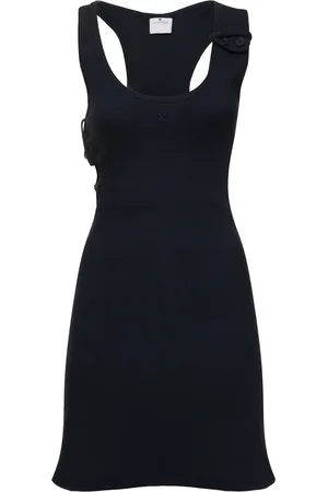 Courrèges Vestido De Punto Acanalado