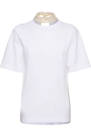 Carven Camiseta De Jersey Con Trenza Posterior