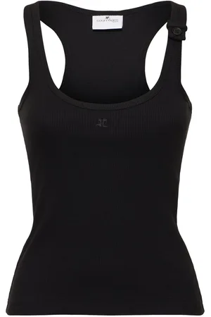 Courrèges Tank Top Acanalado