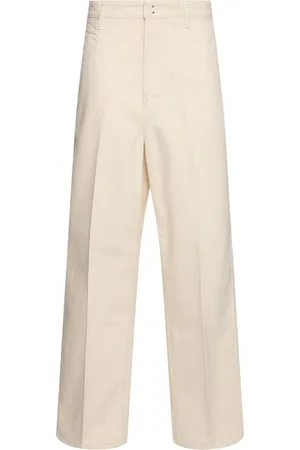 Carven Pantalones Rectos De Algodón