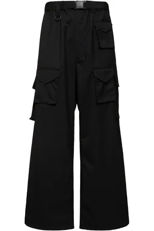Y-3 Pantalones Cargo De Lana