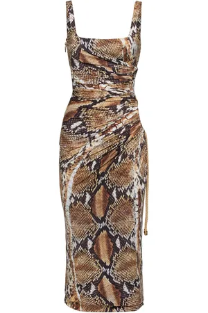 Roberto Cavalli Vestido Midi De Nylon