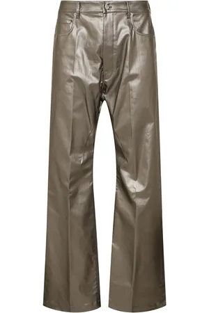 Rick Owens Jeans Anchos De Denim De Algodón